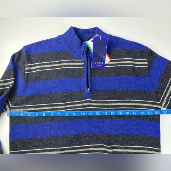 ALDANI Men’s Sweater Size S Made in‎ Italy 80% Lambswool 20% Nylon - Picture 7 of 12
